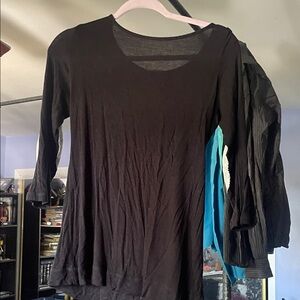 Happening in the Present Black Women's Blouse FINAL PRICE